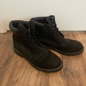 Mens size 12 Black Suede Timberland Boots